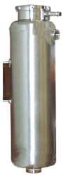 Header Tank, 3" Round, 12" Tall, w/ Filler