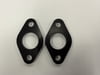 BBC Water Pump Spacers, W/P Billet Aluminum, Black Anodized, 1/4" / .250" Thick, O-Ring Seal, Pair