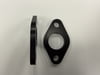 BBC Water Pump Spacers, W/P Billet Aluminum, Black Anodized, 1/4" / .250" Thick, O-Ring Seal, Pair
