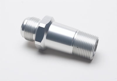 3/4" NPT x #12AN x 3" Long Water Pump Hose Adapter