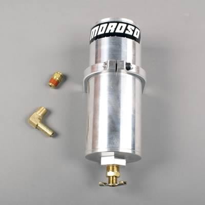 Billet Aluminum Overflow Tank, 3.00" Round, 9.00" Tall