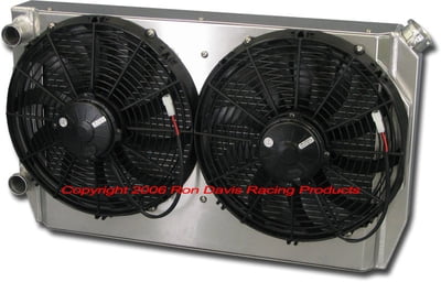 Dual Pass Off-Road Radiator, 31" x 16" x 3" Ford In / Out