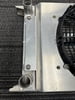 **Previous Display** 22" Wide x 13" High x 2" Thick, 5.50" Thick w/ Fan, 1-1/4" Hose Connection Inlet/Outlet Left or Right, No Fill, 1/4" NPT Drain/Bleed Bungs, Complete w/Spal Fan & Alum. Shroud, Designed For Both Door Slammers and Dragsters