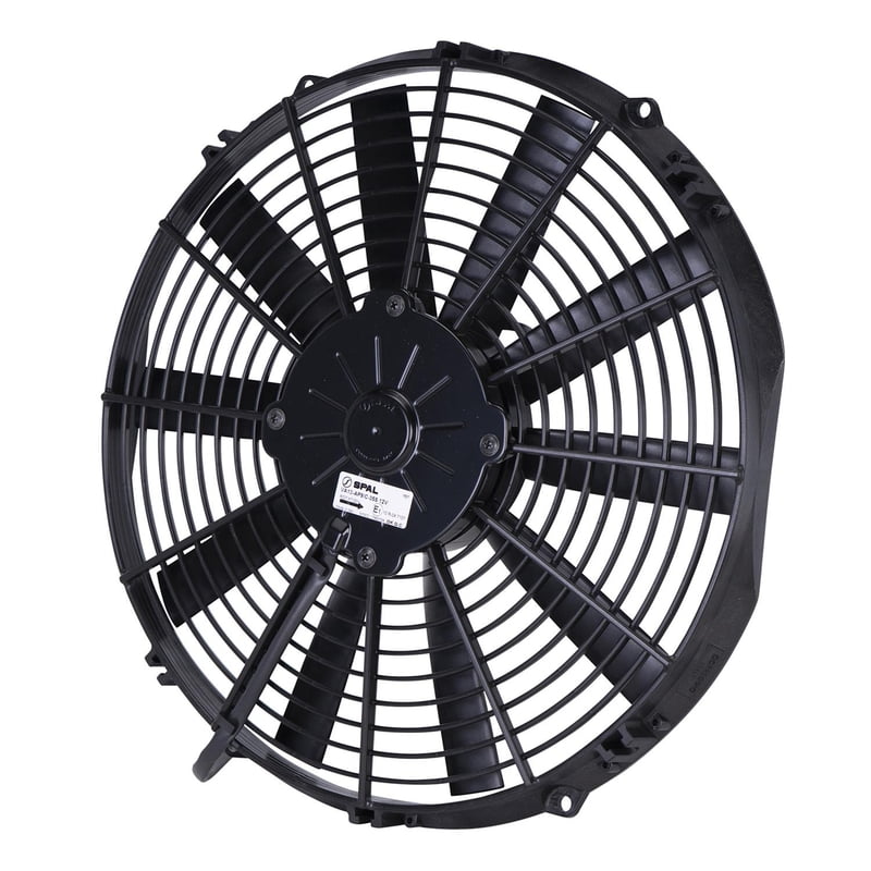 13" Straight Blade Low / Slim Profile Electric Fan, Pusher, 1032 cfm, 2.05" Thick, VA13-AP9/C-35S