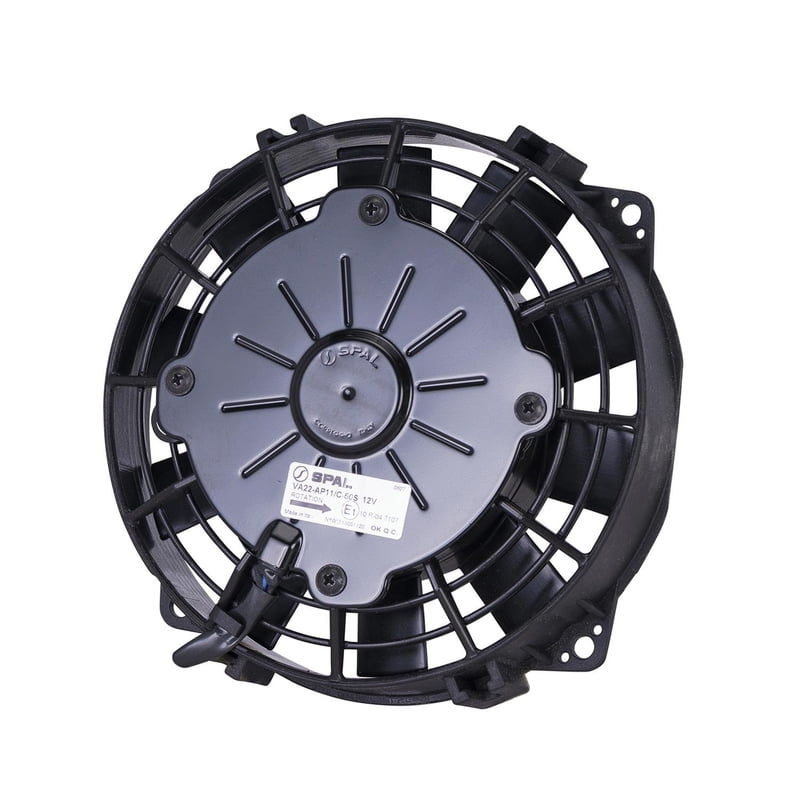 6.5" Straight Blade Low / Slim Profile Electric Fan, Pusher, 313 cfm, 2.05" Thick, VA22-AP11/C-50S