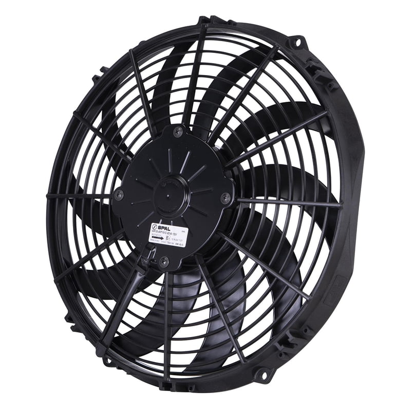 12" Curved Blade Low Profile, Electric Fan, Puller, 909 CFM, 2.02" Thick