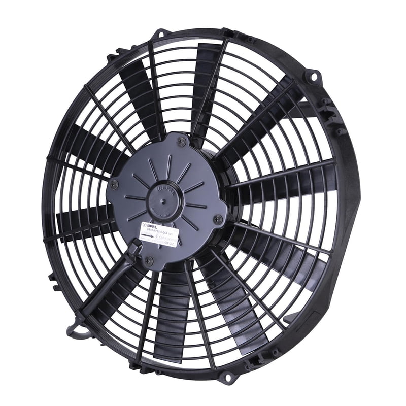 12" Straight Blade Medium Profile Electric Fan, Puller, 1097 cfm, 2.45" Thick, VA10-AP50/C-25A