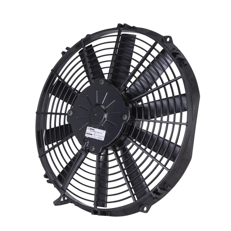12" Straight Blade Medium Profile Electric Fan, Pusher, 1097 cfm, 2.44" Thick, VA10-AP50/C-25S