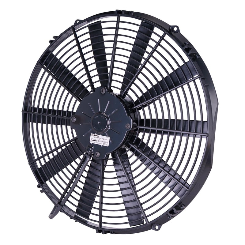 16" Straight Blade Medium Profile Electric Fan, Puller, 1605 cfm, 2.48" Thick, VA18-AP51/C41A