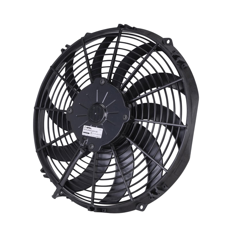 12" Curved Blade Medium Profile Electric Fan, Puller, 1,328 cfm