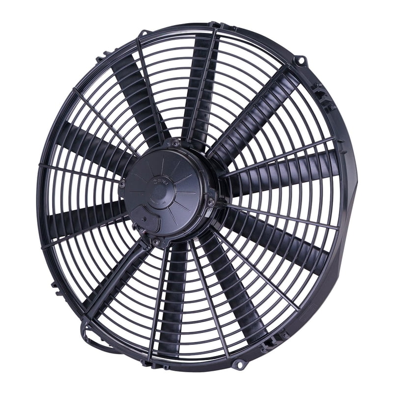16" Straight Blade High Performance Electric Fan, Pusher, 2036 cfm, 3.47" Thick, VA18-AP70/LL-86S