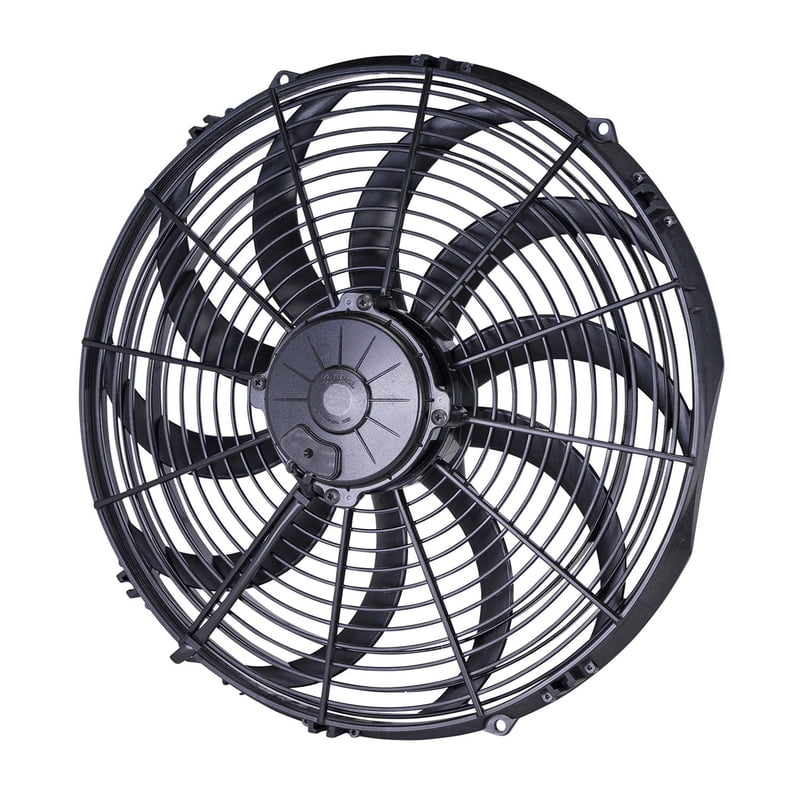 16" Curved Blade High Performance Electric Fan, Pusher, 1959 cfm, 3.45" Thick, 15.75" Wide, VA18-AP71/LL-42S * 16"C/12V