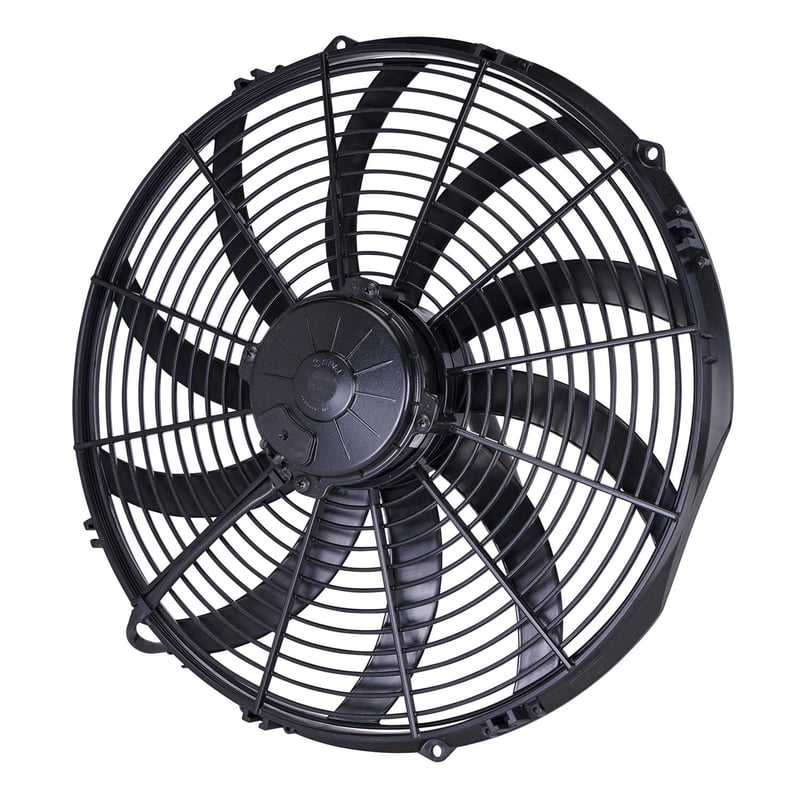 16" Curved Blade High Performance Electric Fan, Puller, 2024 cfm, 3.45" Thick, VA18-AP71/LL-59A