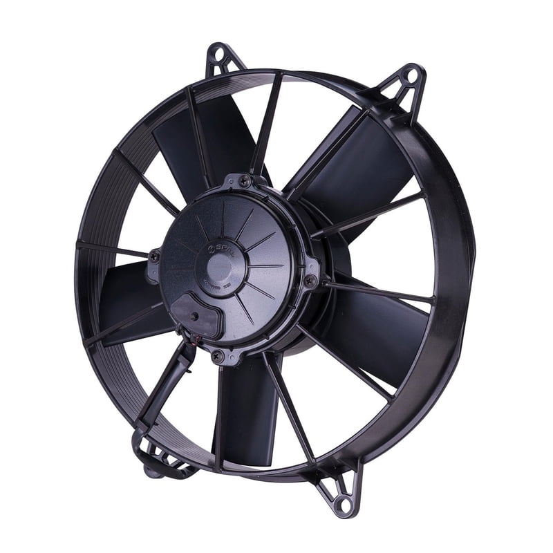 10" Paddle Blade Electric Fan, Pusher, 1115 cfm, 3.74" Thick