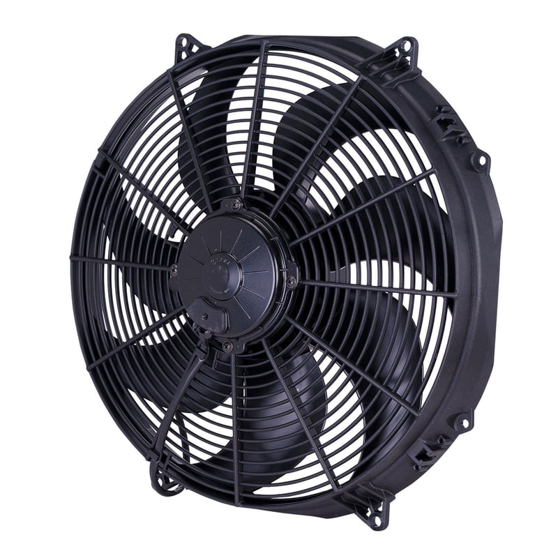 16" Curved Blade High Performance Electric Fan, Puller, 1918 cfm, 3.74" Thick, VA33-AP71/LL-65A