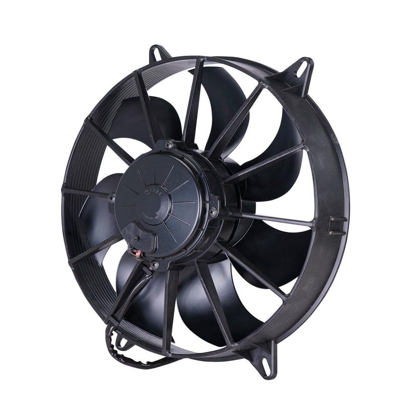 11" Curved Blade Extreme Performance Electric Fan, Puller, 1640 cfm, 4.39" Thick, VA03-AP90/LL-68A