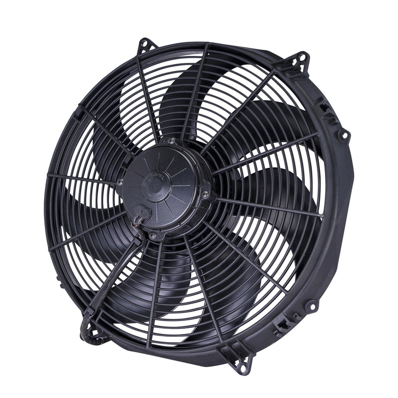 16" Curved Blade Extreme Performance Electric Fan, Pusher, 1,953 cfm