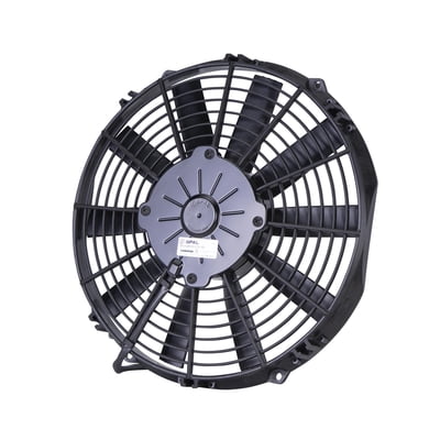 11" Straight Blade Low / Slim Profile Fan, 12 Volt Pusher, 755 cfm, 2.01" Thick, VA09-AP8/C-27S