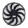 12" Curved Blade Low Profile, Electric Fan, Puller, 909 CFM, 2.02" Thick