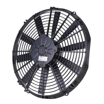 13" Straight Blade Medium Profile Electric Fan, Puller, 1168 cfm, 2.44" Thick, VA13-AP51/C-35A