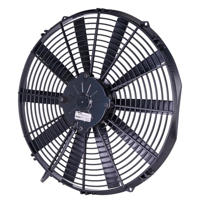 16" Straight Blade Medium Profile Electric Fan, Puller, 1605 cfm, 2.48" Thick, VA18-AP51/C41A