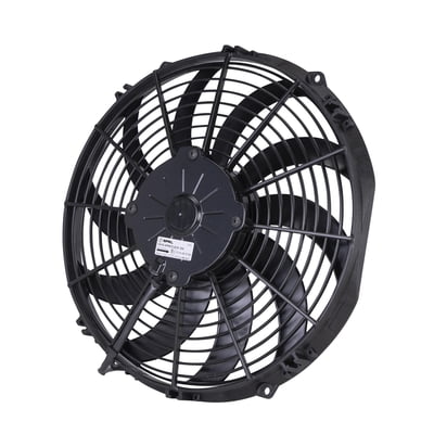 12" Curved Blade Medium Profile Electric Fan, Puller, 1,328 cfm
