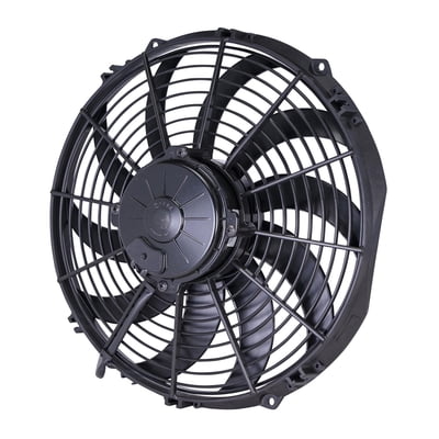 12" Curved Blade High Performance Electric Fan, Puller, 1328 cfm, 3.44" Thick, VA10-AP70/LL-61A