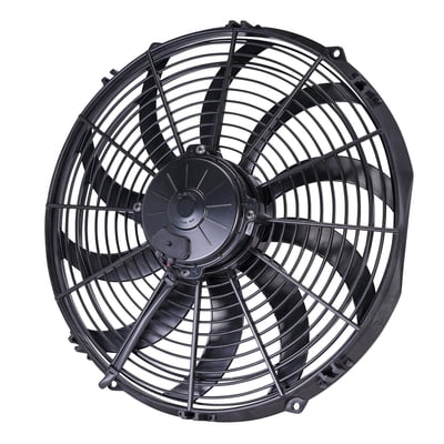14" Curved Blade High Performance Electric Fan, Puller, 1,864 cfm, 3.47" Thick, VA08-AP71/LL-53A