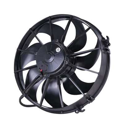12" Curved Blade Extreme Performance Electric Fan, Puller, 1870 CFM, 4.40" Thick, VA01-AP90/VLL-66A