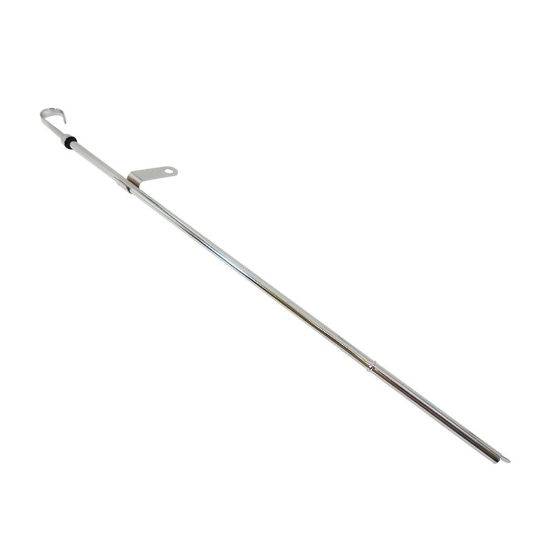 BBC Eng. Oil Dipstick, Chrome, 65'-90', 21" Long