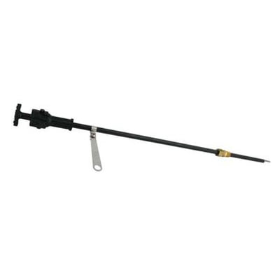 Dipstick w/ Tube, Twist-Lock, 1/4" NPT, Black Steel, Universal, (Overall length, including exposed portion of dipstick, is 24")
