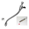 P/G, Transmission Dipstick, Locking, Braided Stainless/Natural, Polished Handle, Bellhousing Mount, Powerglide