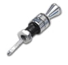 TH350/400, Firewall Mount, Brite Stainless,Transmission Dipstick, Locking, Braided Stainless Steel/Natural