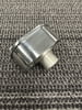 Push-In Breather, Finned Aluminum, Polished, Oval, with 1" Neck