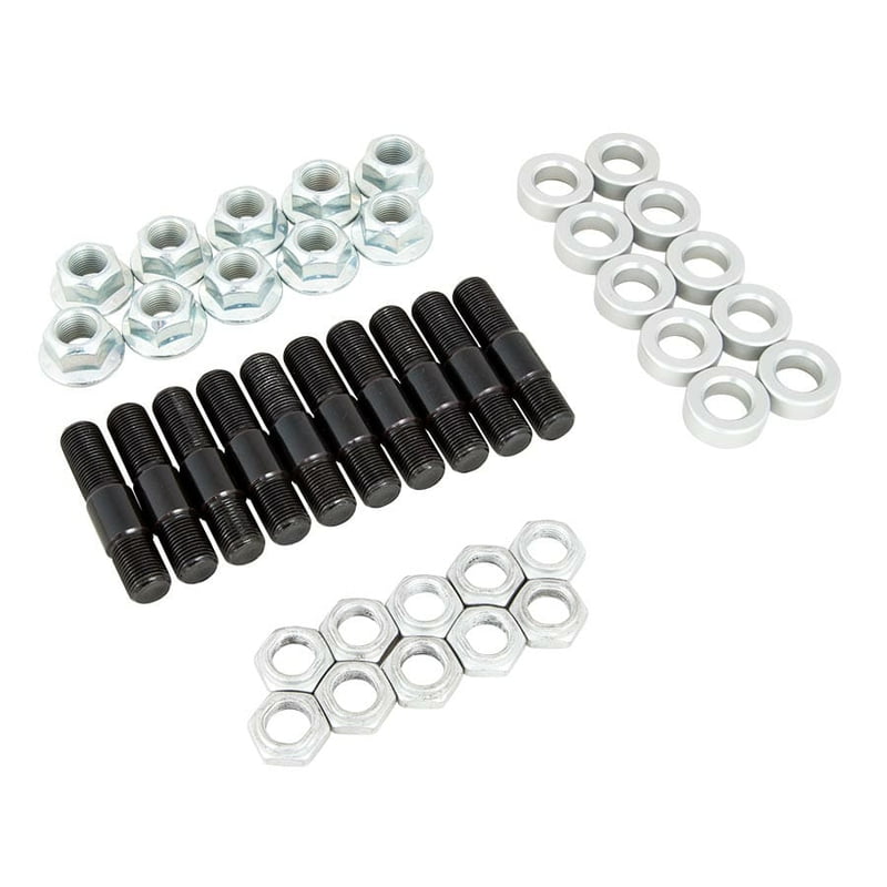 5/8" x 2.875" O.A.L., 2.06" UHL, Wheel Stud Kit, w/ Backing Nuts, .4375" Washer & Lug Nuts, "B" Dimension 2.063"