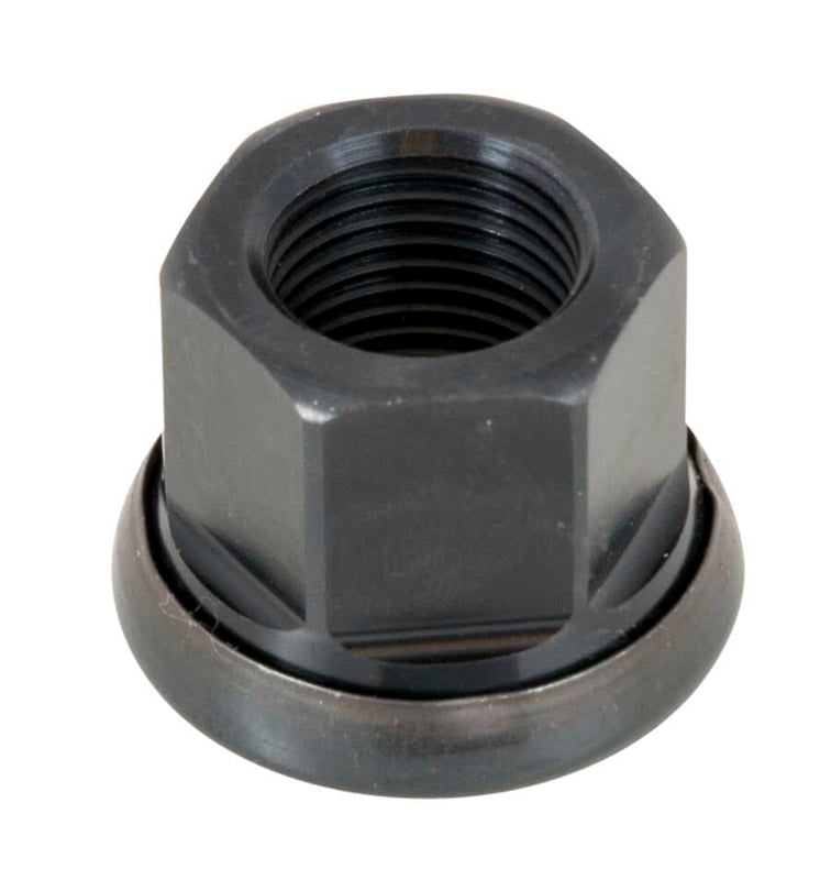 5/8" Aluminum Lug Nut, Black Anodized, 5/8 x 18, O.A.L. .887", Each