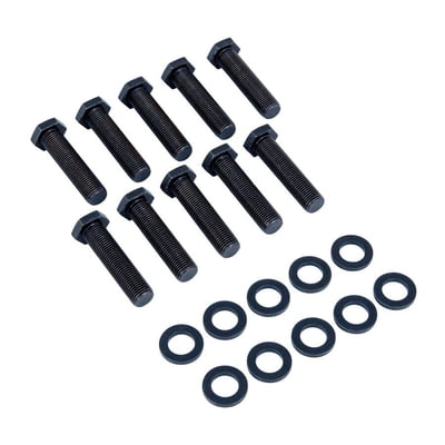 2.00", 1/2"-20 Wheel Studs, Screw-In, R.H., 2.0 in. Underhead Length, Set of 10 With Washers