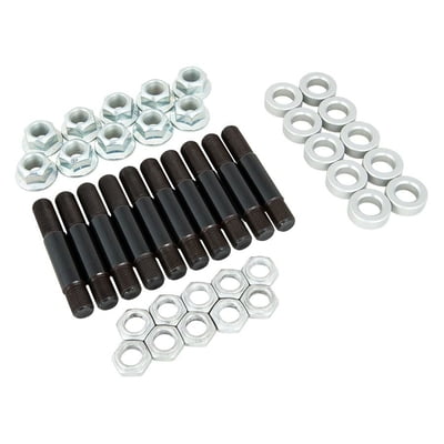 5/8" x 4.000" O.A.L., 3.125" UHL, Wheel Stud Kit, w/ Backing Nuts, .4375" Washer & Lug Nuts, "B" Dimension 3.125"