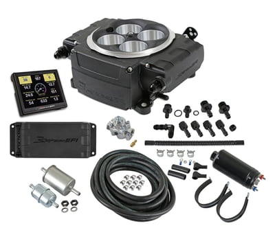 Holley Sniper 2 EFI, Black, 4150 Flange, 800CFM, 650HP, Kit, PDM, 3.5 in. Handheld, Fuel System Master Kit Included (Pump, Filters, Hose, Fittings, Regulator, NO Drop In Module)