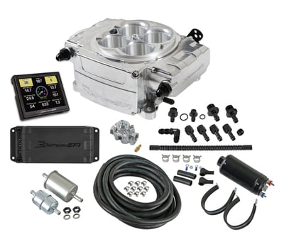 EFI Systems Holley Sniper 2 EFI, Polished, 4150 Flange, 800CFM, 650HP, Kit, PDM, 3.5 in. Handheld, Fuel System Master Kit