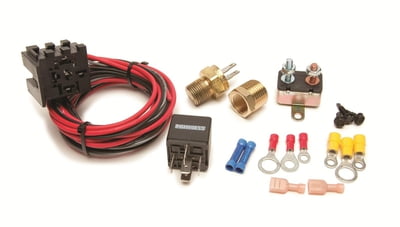 Relay Kits Thermostatically Controlled Fan Relay Kit, 30 Amp, 195°F On / 185°F Off