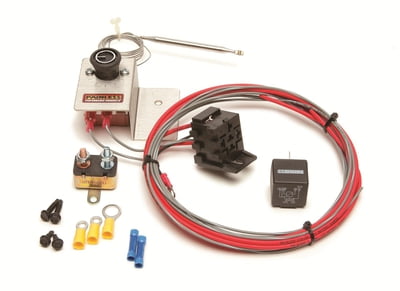 Relay Kits Thermostatically Controlled Fan Relay Kit, 30 Amp, Adjustable Activation Point