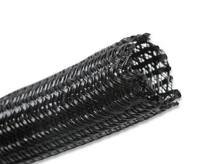 Holley EFI TechFlex Black Nylon Braided Split Wire Loom Wrap