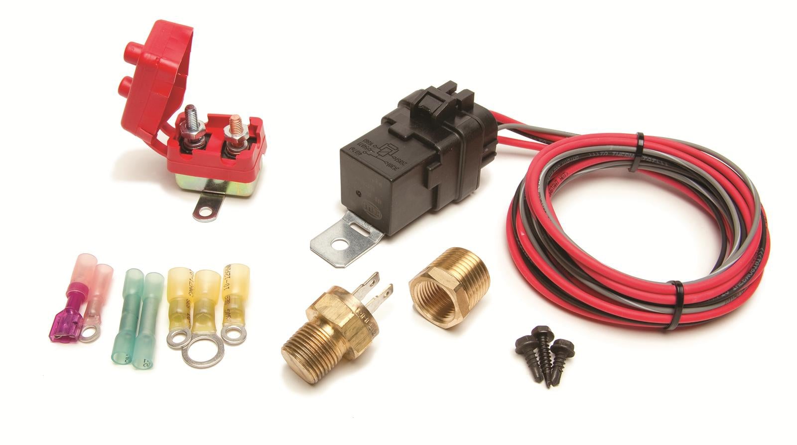 Thermostatically Controlled Weatherproof Fan Relay Kit, 30 Amp, 185°F