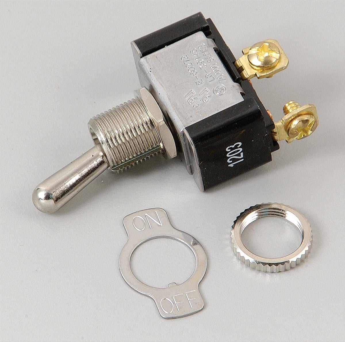 Heavy Duty Toggle Switch, Off On, 20 Amp