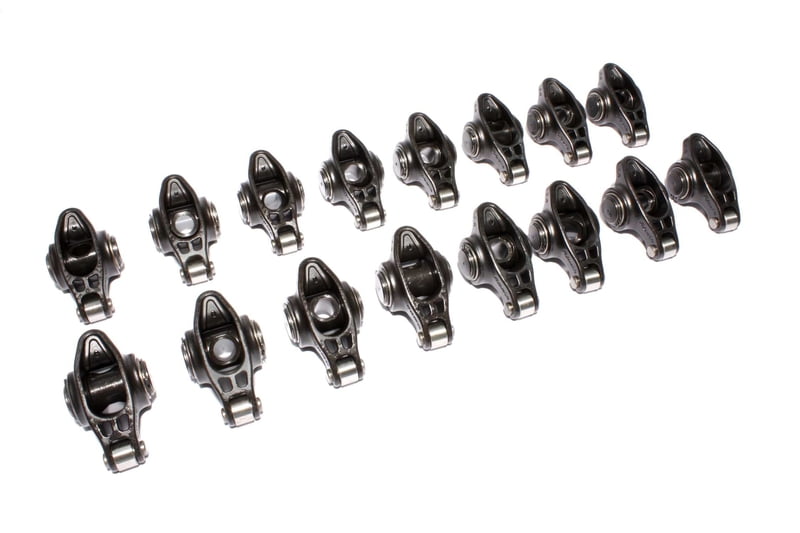 SBC, 1.6 Ratio, 7/16" Stud, Ultra Pro Magnum Rocker Arms, Black Lightened