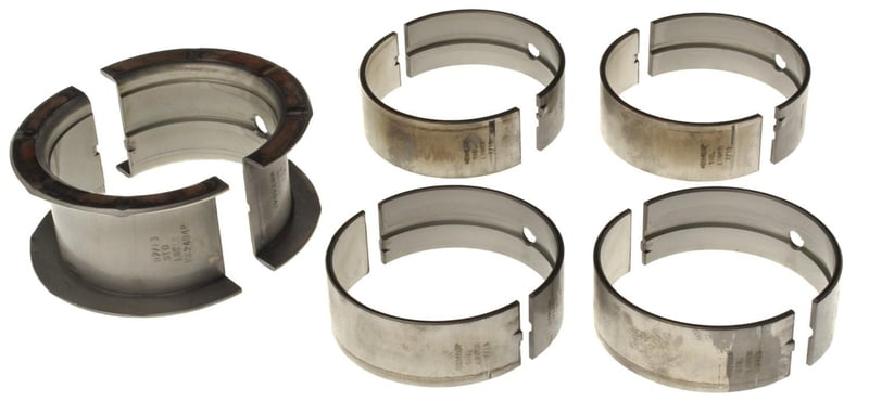 MS829P, BBC Main Bearings, P Series, 1/2 Groove, Standard Size, Tri Metal, Chevy, Big Block, Set of 5