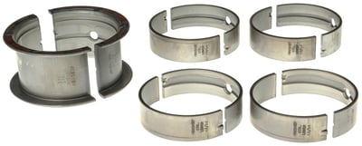 MS1038P, SBC, 400, Stock Main Bearings, P Series, 1/2 Groove, Standard Size, Tri Metal, Chevy, 400 Small Block, Set of 5