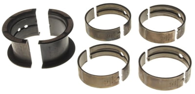 MS429H, SBC, Small Journal, Clevite H-Series Main Bearings, 1/2 Groove, Tri Metal, Set of 5, 283, 302, 327