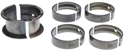 MS909H, SBC, Clevite H-Series Main Bearings, 1/ 2 Groove, Standard Size, Tri Metal, Set of 5, 262, 267, 302, 305, 307, 327, 350